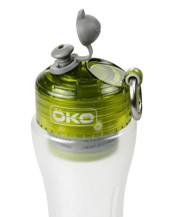Gourde filtrante verte Öko idéale pour les randonnées