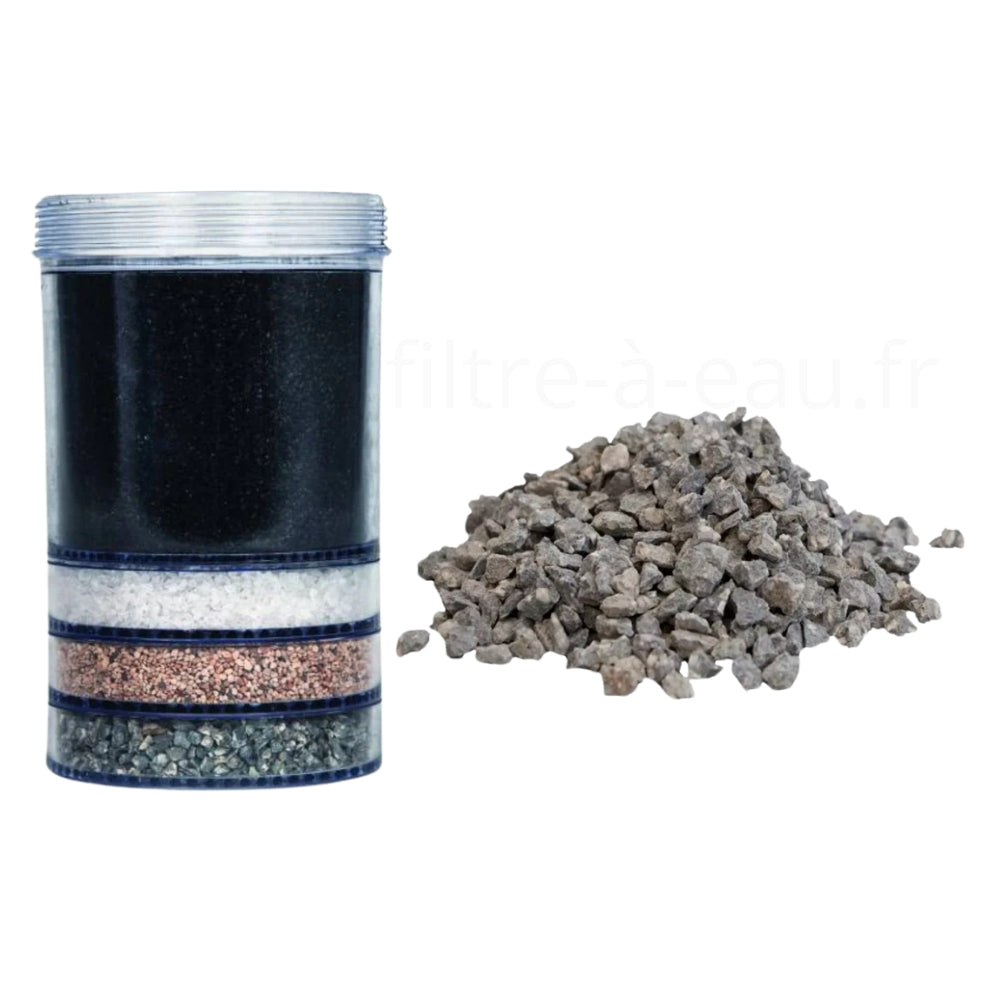 Une cartouche filtrante et un lot de minéraux fontaine eva