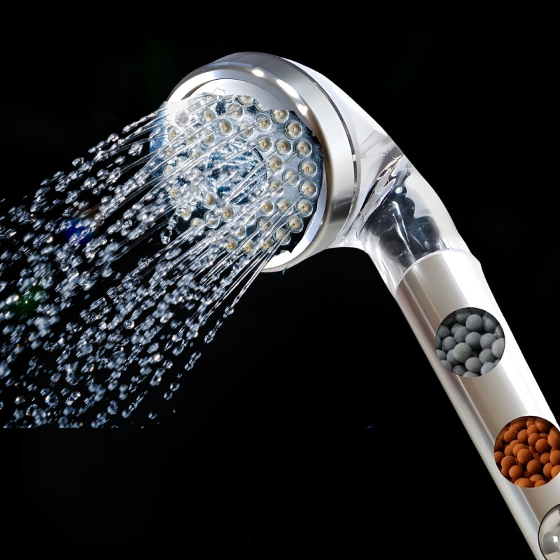 Pommeau de douche La Bienfaisante (4 minéraux + vortex + finition métal)