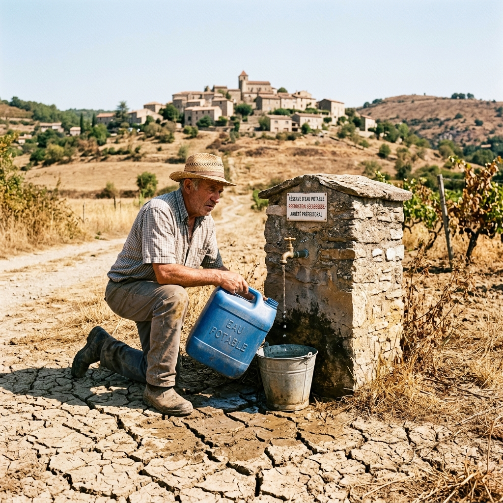 Sécheresse et eau potable : que se passe-t-il quand une commune doit changer de forage ?