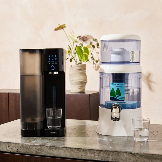 Sküma vs Fontaine EVA : osmose inverse ou fontaine à gravité céramique ?