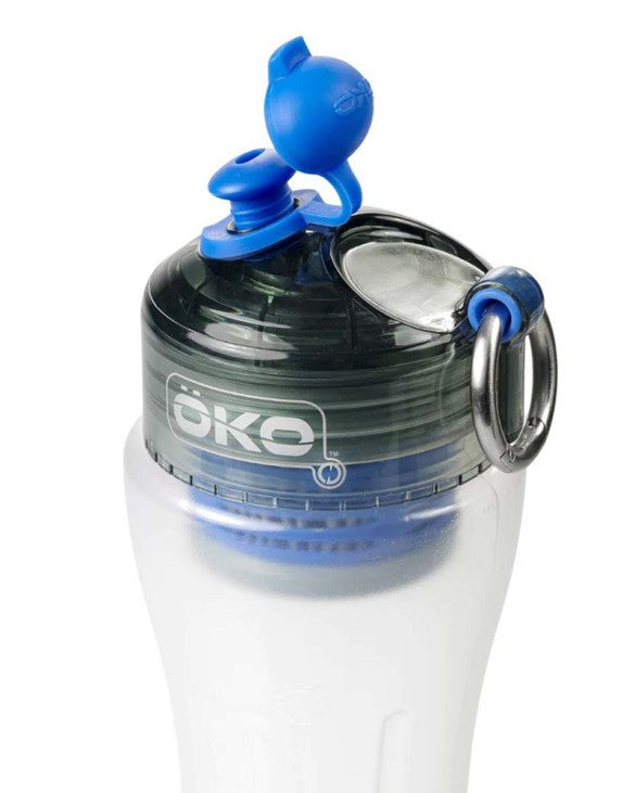 Gourde filtrante bleue Öko - Vu de haut