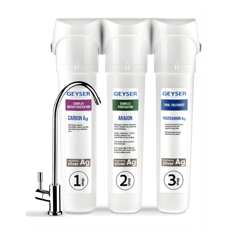 Purificateur d’eau sous évier Aragon-SMART – Triple action (eau normale)