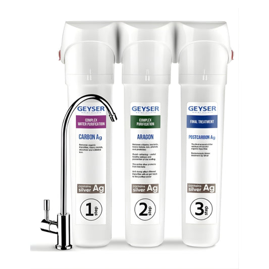 Purificateur d’eau sous évier Aragon-SMART – Triple action (eau dure)