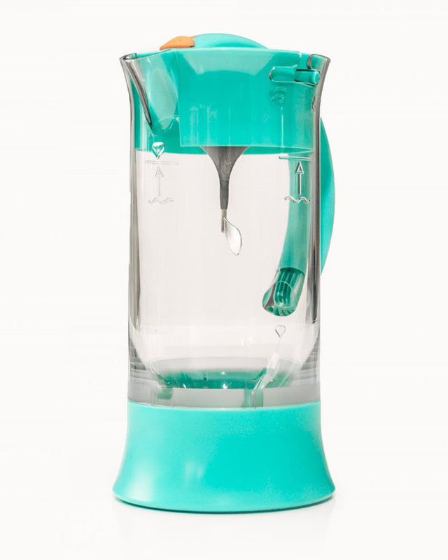 Carafe Vortex Clean Water 1,8 L en bio-copolyester Ecozen — coloris vert et gris