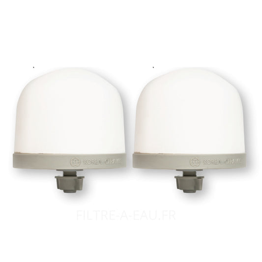 Lot de deux filtres en céramiques fontaine eva pour fontaine à eau 700, 1200 ou 2500 PLC BEP