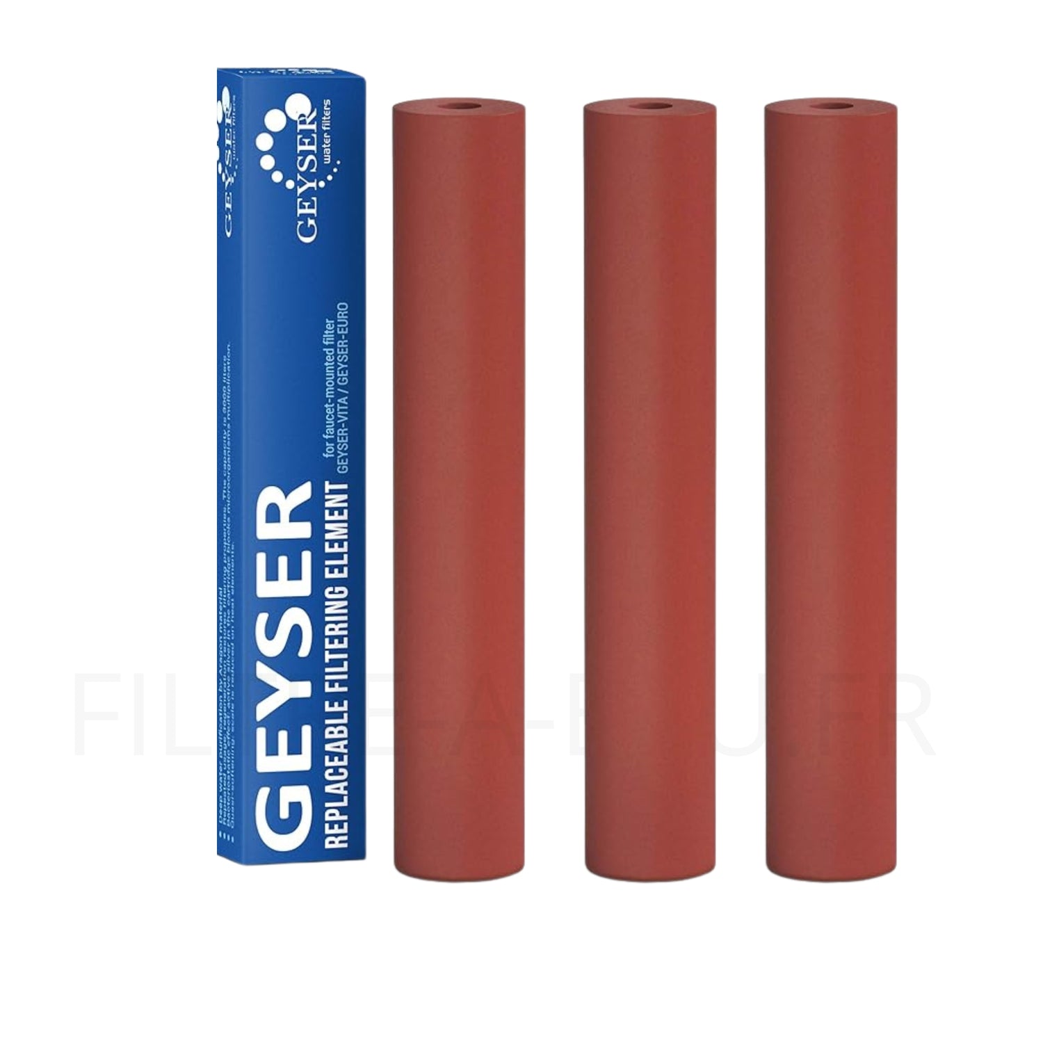 Cartouche Aragon pour filtre sur robinet Aragon-SR Geyser Euro - cartouche de remplacement- lot de 3 unités