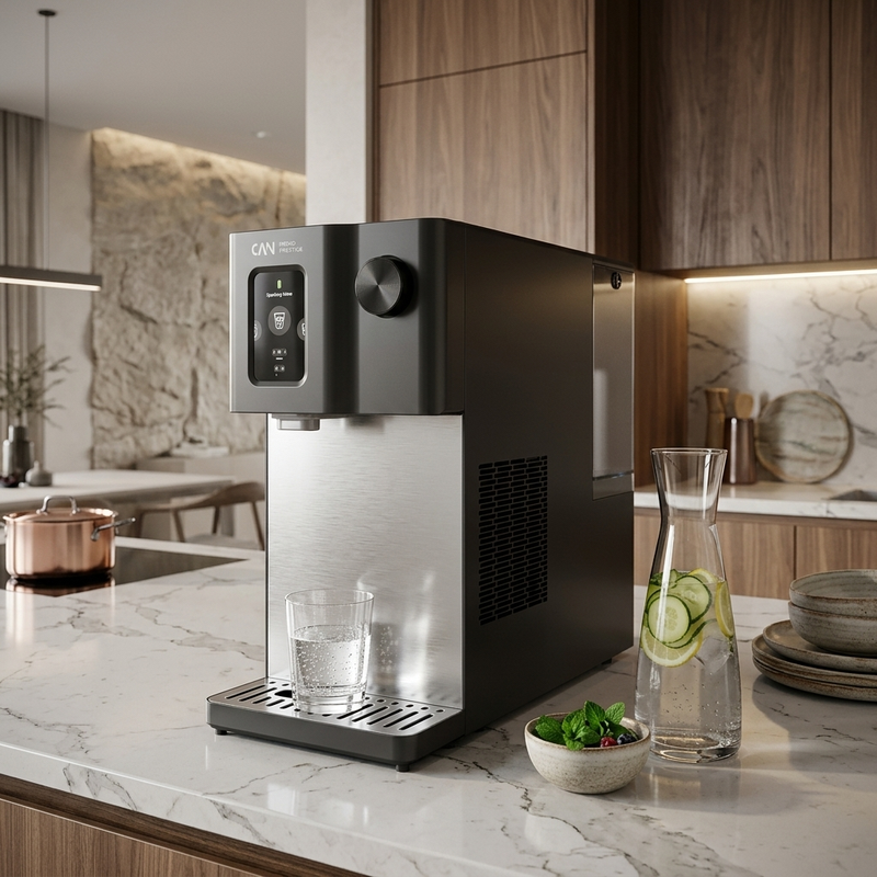 Fontaine d'eau Prestige Mini — Osmose inverse · Eau gazeuse · Anti-PFAS