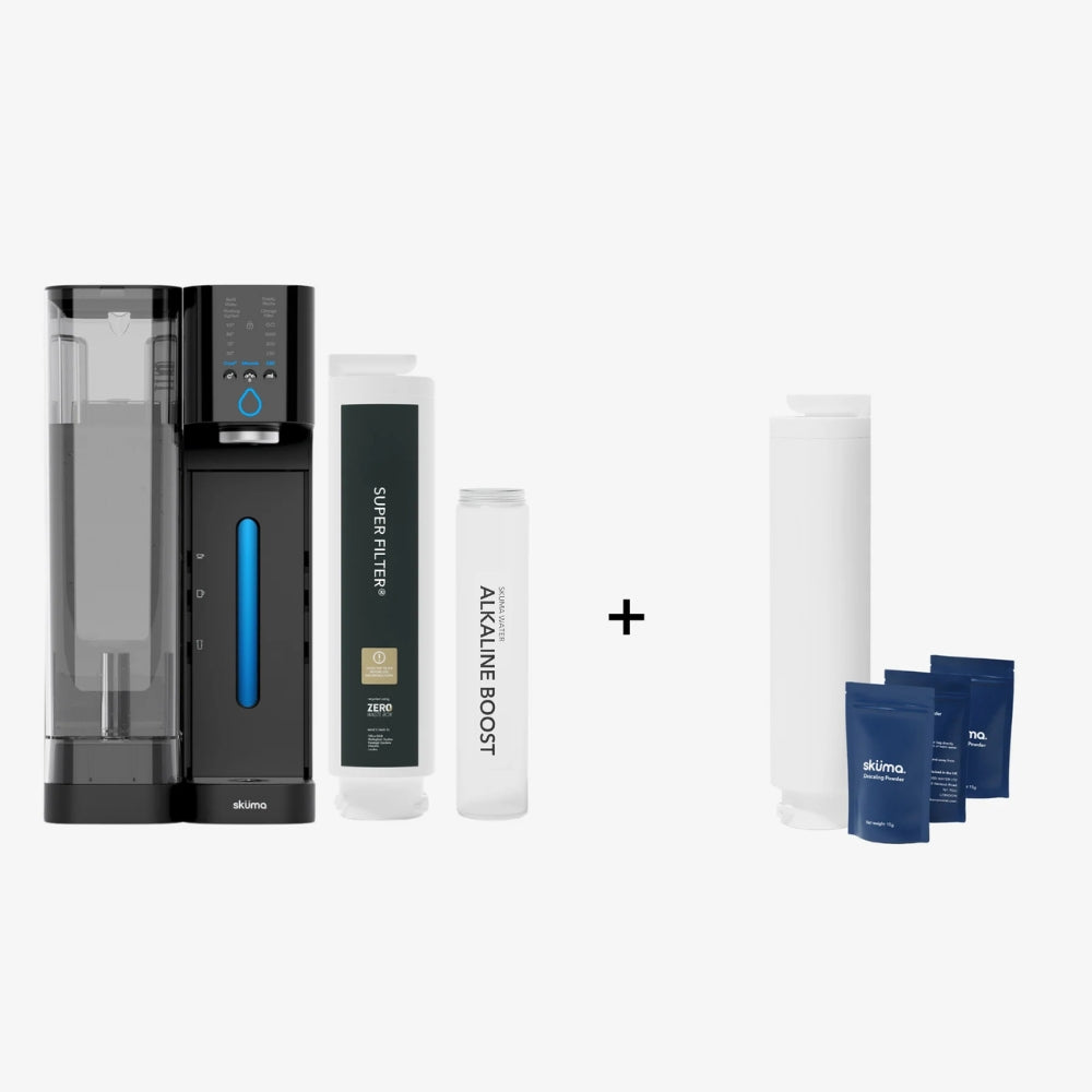 pack de démarrage sküma machine ainsi qu'une infusion alkaline boost 