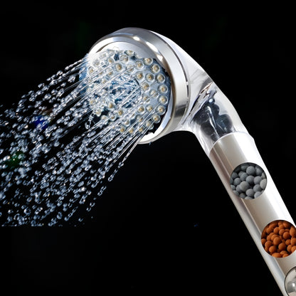 Pommeau de douche La Bienfaisante (4 minéraux + vortex + finition métal)